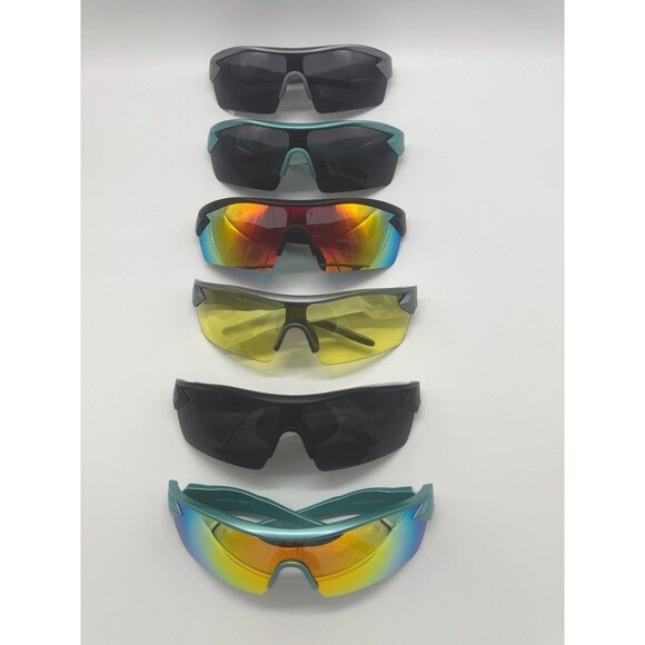 Paleshy Sunglasses 6 Pack Variety Bulk Large Frame Outdoors Sport - Picture 1 of 6